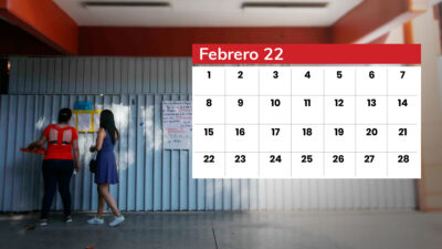 Días de febrero 2022 que no habrá clases