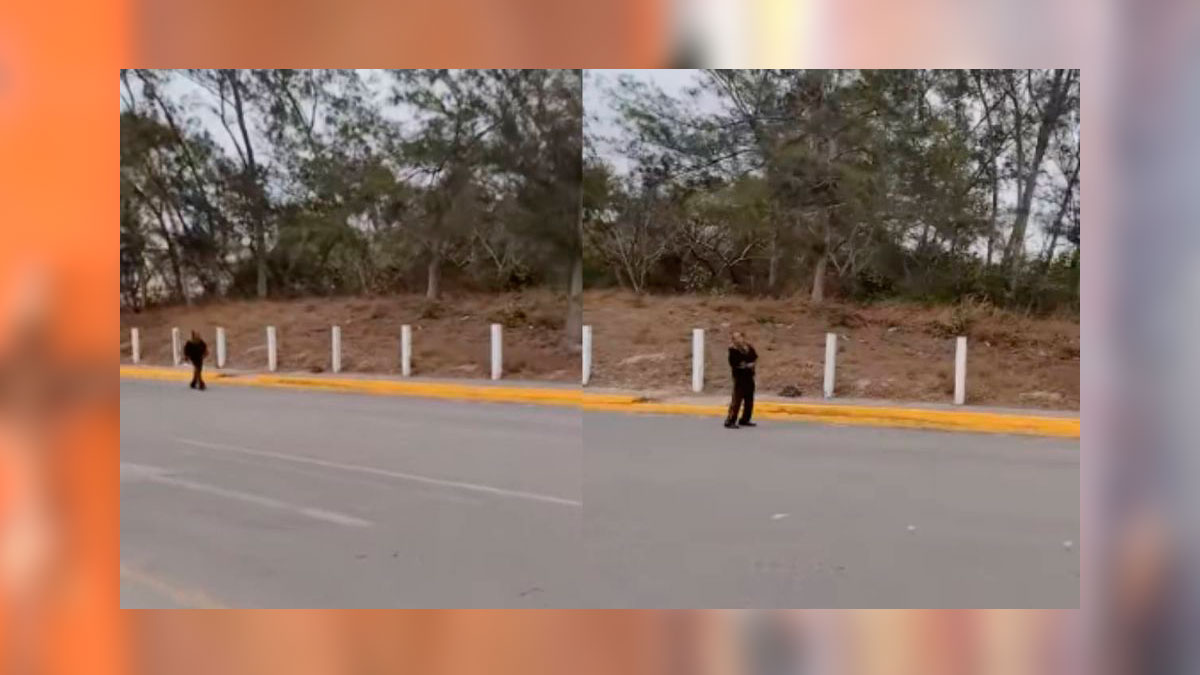 Tamaulipas: Zombi caminando por la calle se hace viral