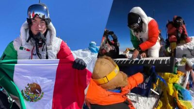 Mexicano rompe récords mundiales tras subir el Everest