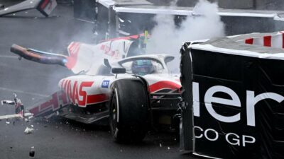 Mick Schumacher: su auto se parte a la mitad en GP Mónaco