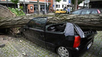 Tornado en Alemania: quería granar lluvia y graba tormenta