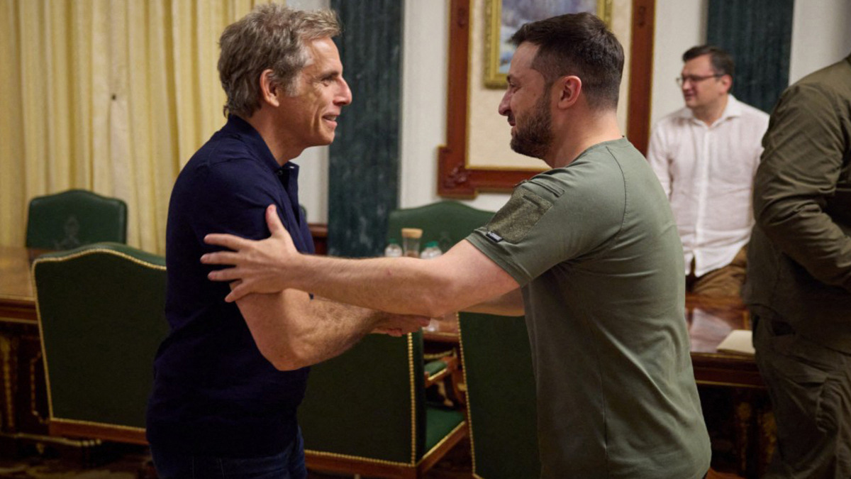 “Eres mi héroe”: Ben Stiller viaja a Ucrania y se reúne con el presidente Volodimir Zelenski