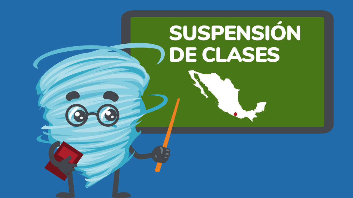 ¡Guarda la mochila! Huracán Blas provoca suspensión de clases en Guerrero