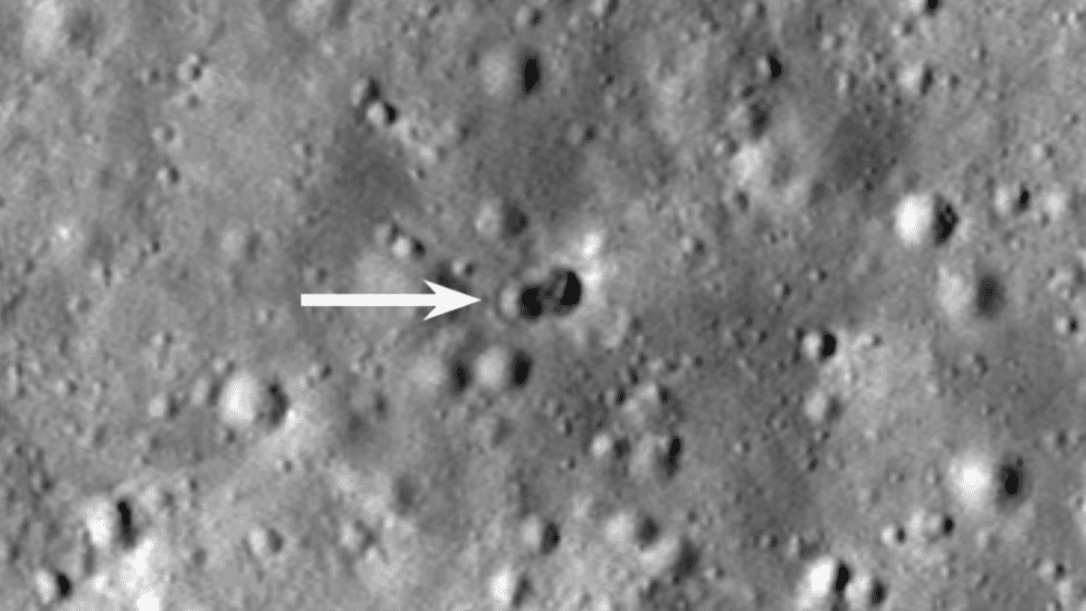 Cráter cohete luna