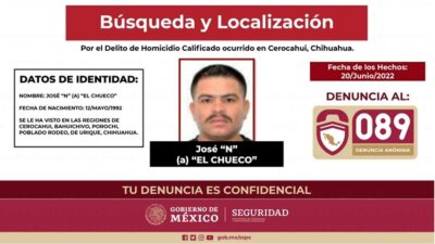 El Chueco, asesino de sacerdotes jesuitas en Chihuahua
