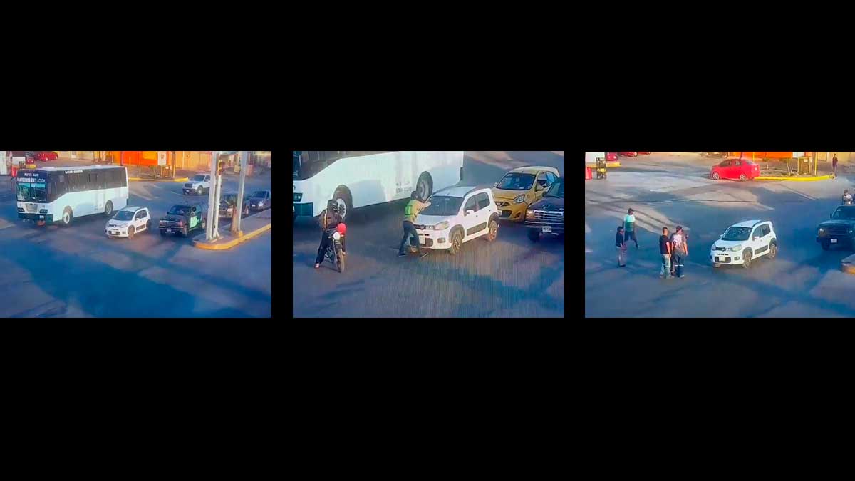 Fuerte video: momento exacto en que asesinan a automovilista en semáforo de Torreón