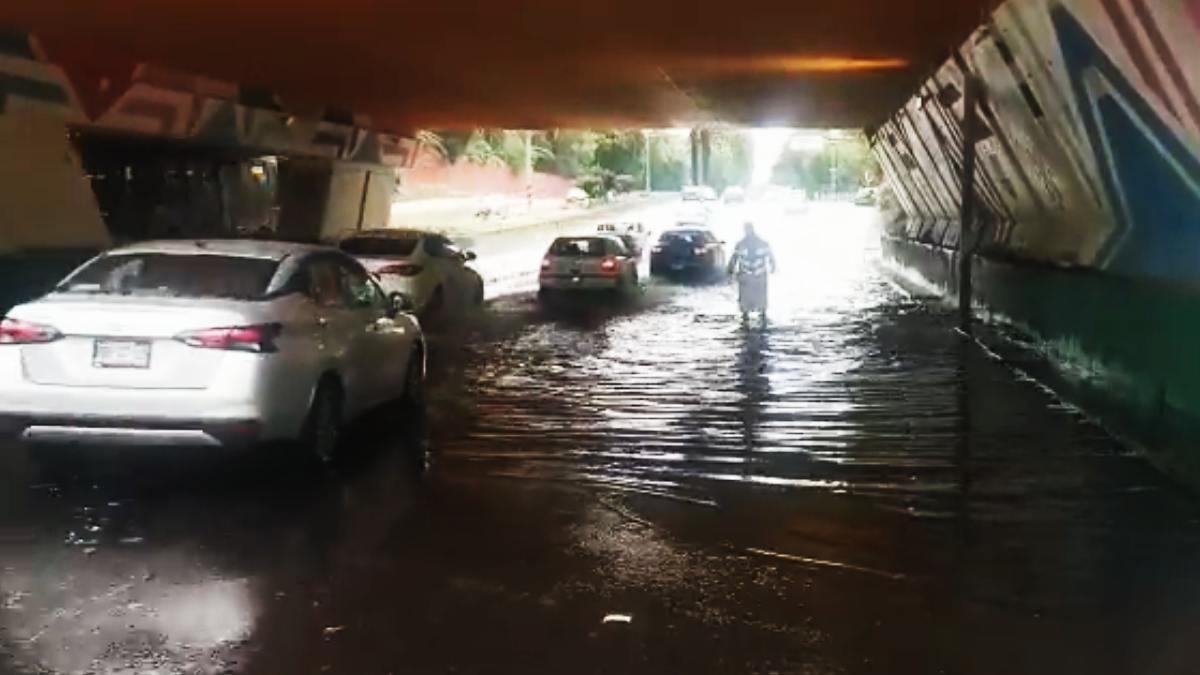 Imágenes y videos de encharcamientos por lluvias en CDMX; ve vialidades afectadas