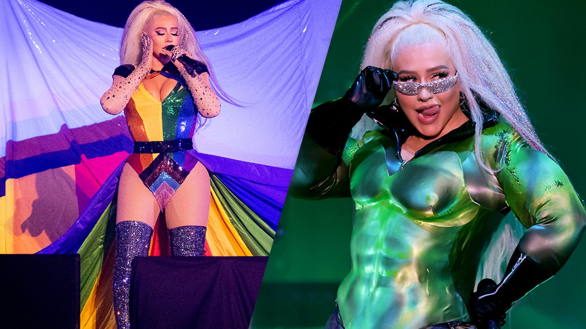 Christina Aguilera se viste de Hulk y de bandera LGBTTTI+ por el mes del orgullo