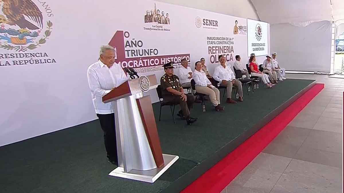 Tras inaugurar Refinería de Dos Bocas, AMLO ofrece informe a 4 años de su triunfo electoral