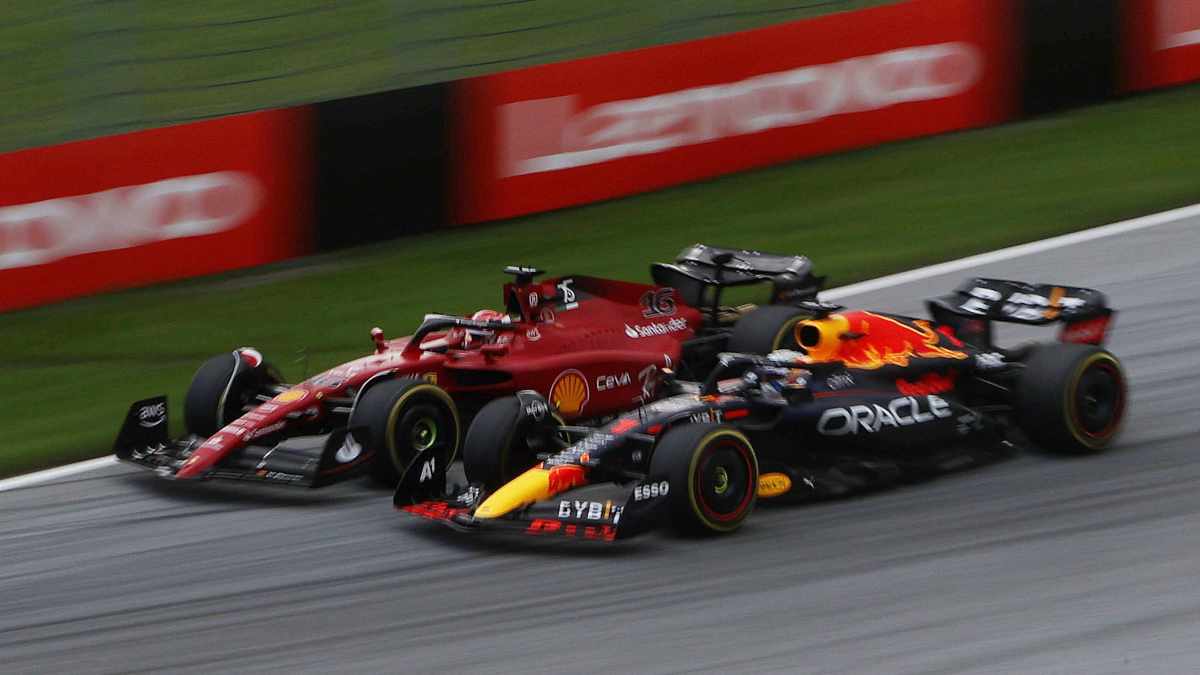 Leclerc se impuso a Verstappen