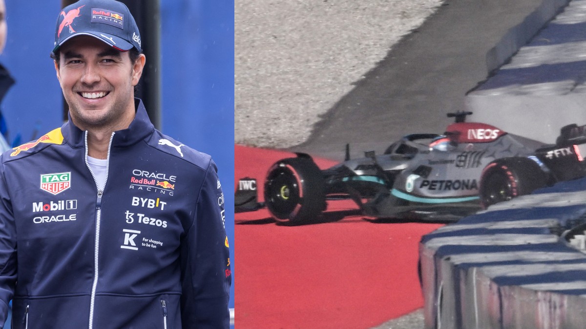 Checo Pérez largará en cuarto para la carrera sprint del GP de Austria, Hamilton y Russell chocan
