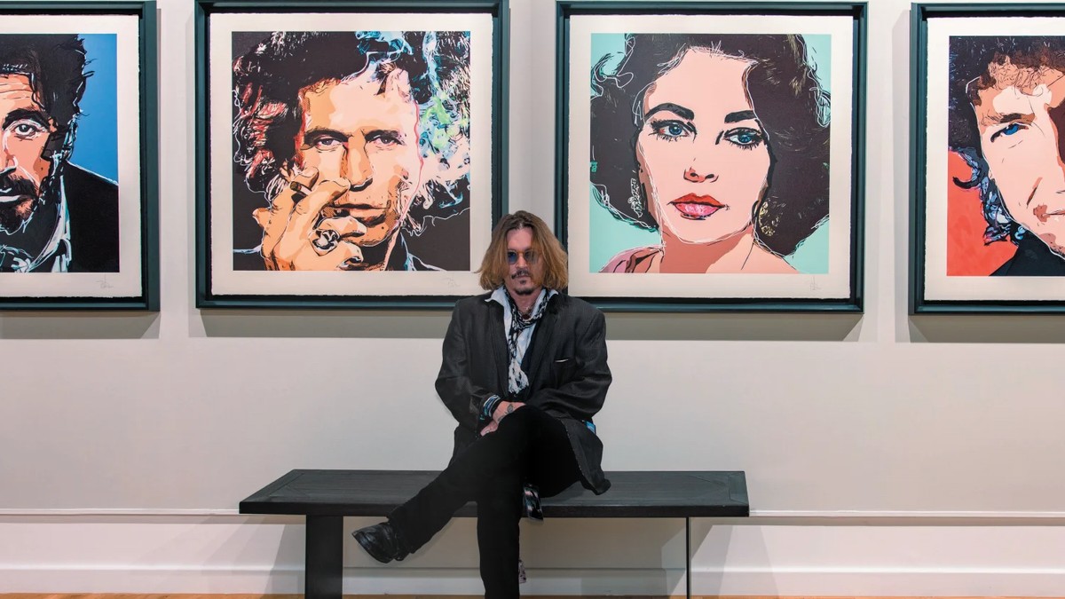 Los cuadros hechos por Johnny Depp que vendió en millones de dólares