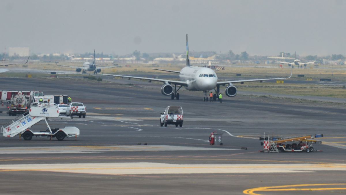 Aeropuerto de la CDMX (AICM) anuncia que rehabilitación mayor de pista concluirá en diciembre