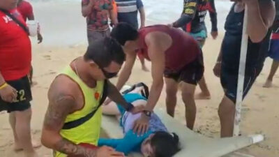 En playa de Acapulco turistas de la CDMX son rescatados; comparten videos