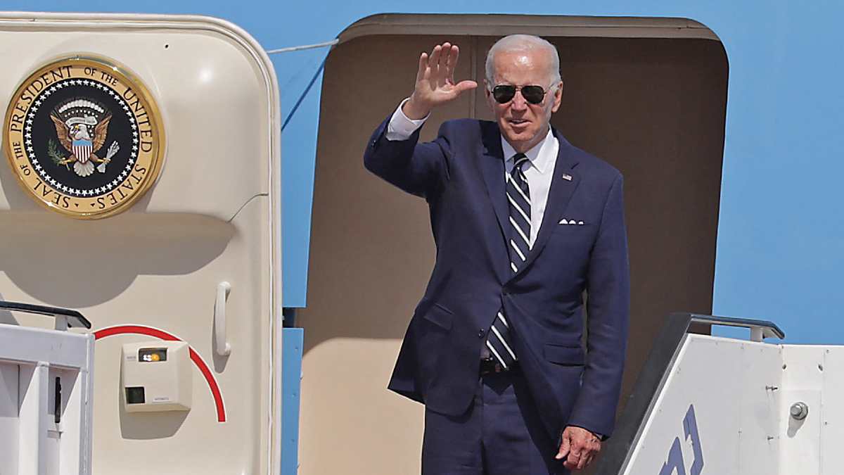 Biden realiza vuelo histórico desde Israel a Arabia Saudita