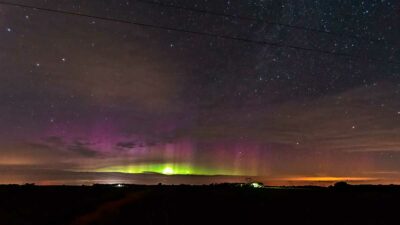Minnesota registra auroras boreales en el cielo