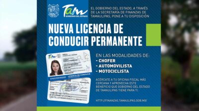 Licencia permanente en Tamaulipas; ve requisitos y cómo sacarla