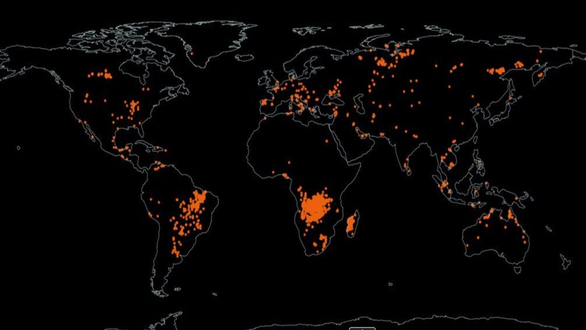 NASA muestra mapa de incendios en el mundo en tiempo real; así se ve la ola de calor desde el espacio