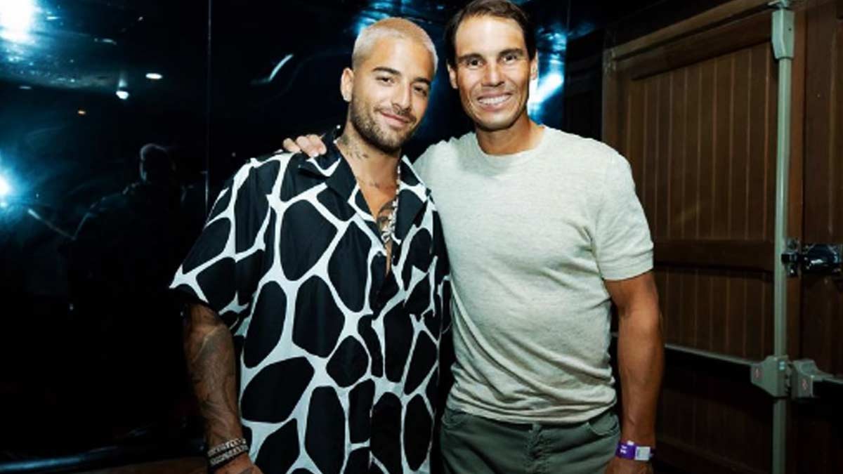 ¡Dos cracks! Rafael Nadal y Maluma juntos “perreando” en Ibiza