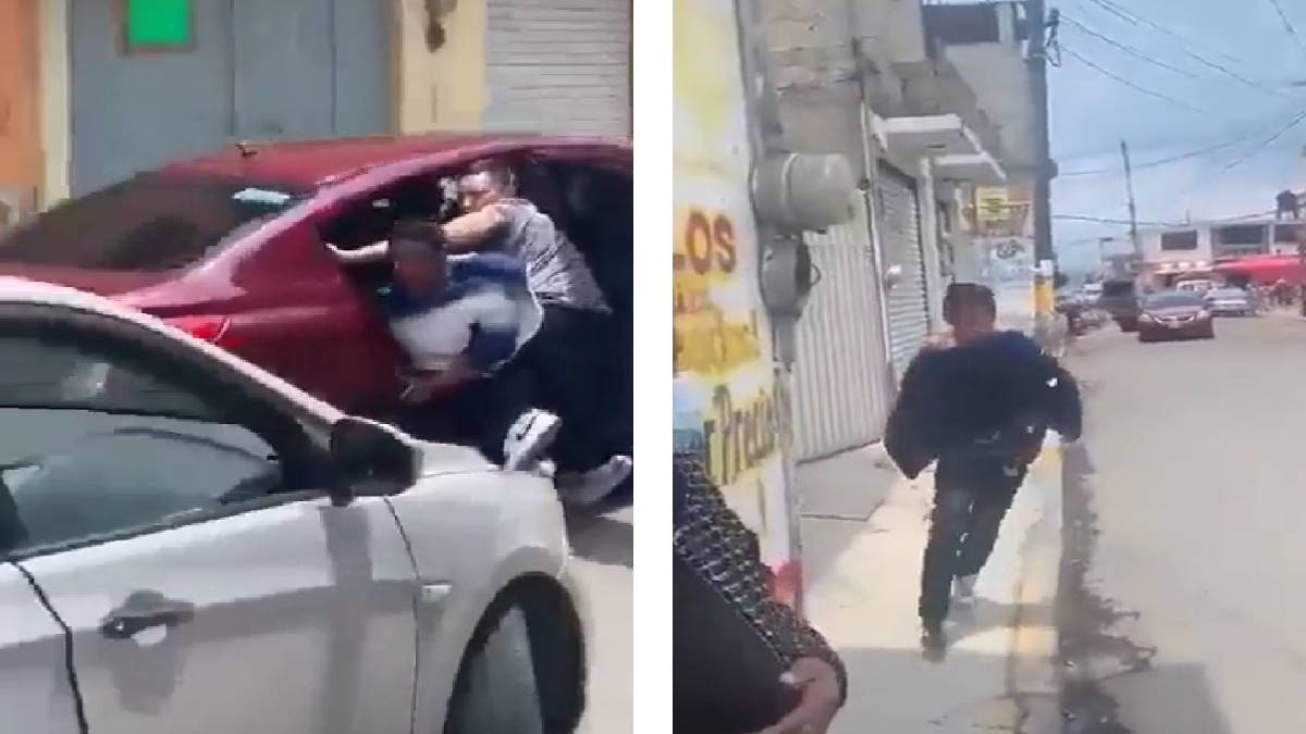 Captan en video intento de secuestro en Tenango del Valle; víctima logra escapar