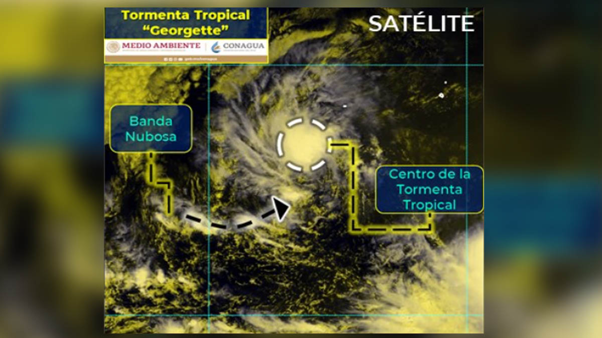 Se forma tormenta tropical Georgette en costas de Baja California Sur