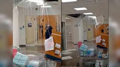 Hospital La Margarita en Puebla se inundó tras romperse tuberías