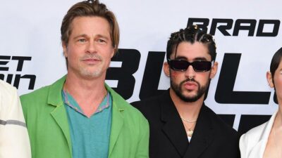 Brad Pitt y Bad Bunny impactan en la alfombra roja de "Bullet Train"