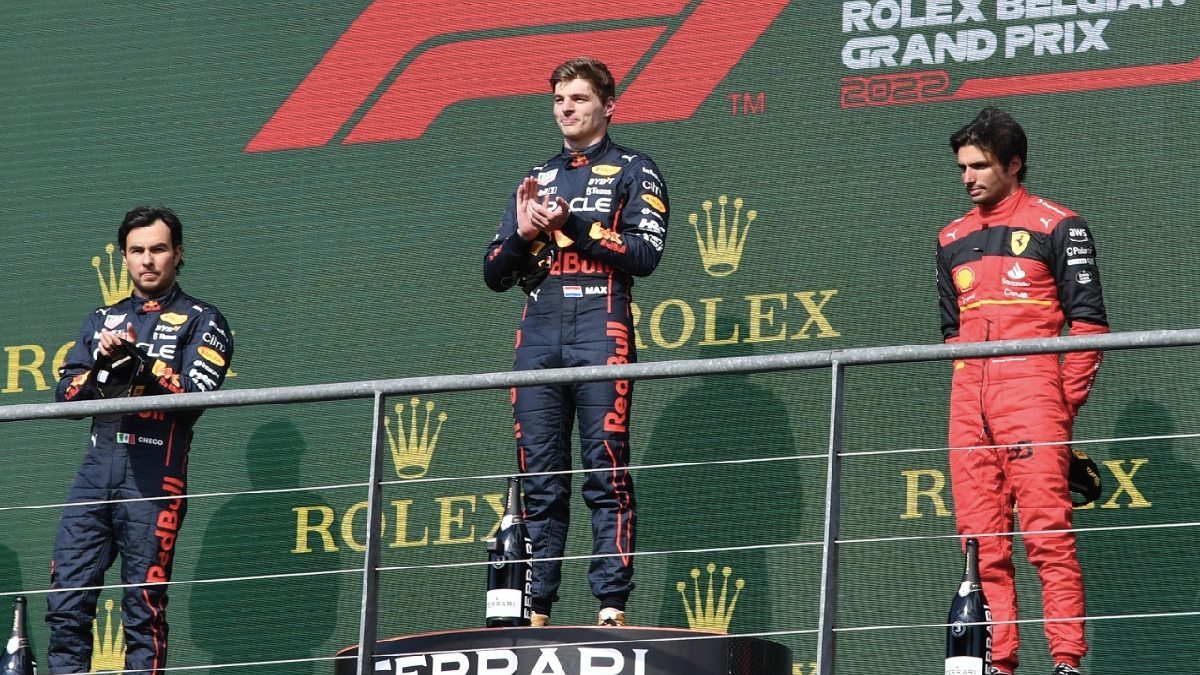 GP de Bélgica: Verstappen y Sergio Pérez hacen el 1-2 para Red Bull