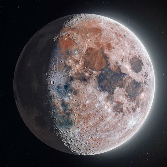 foto detallada de la Luna