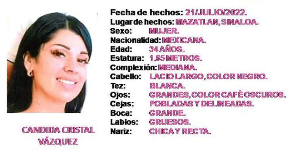 Hallan cuerpo de periodista Cándida Cristal en canal de Sinaloa