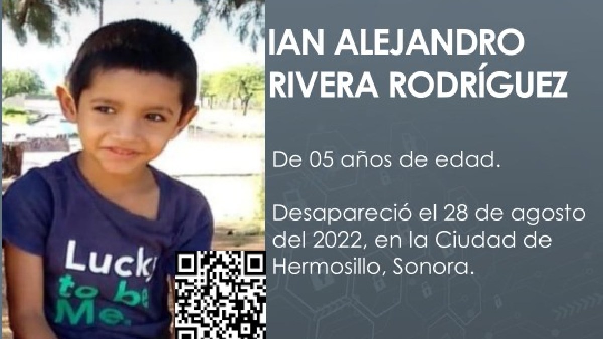 ¡Ayúdalo a volver a casa! Ian Alejandro Rivera Rodríguez fue visto por última vez en Hermosillo, Sonora