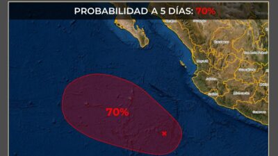 Conagua alerta sobre sistema de baja presión en el Pacífico; sería ciclón tropical en próximos días