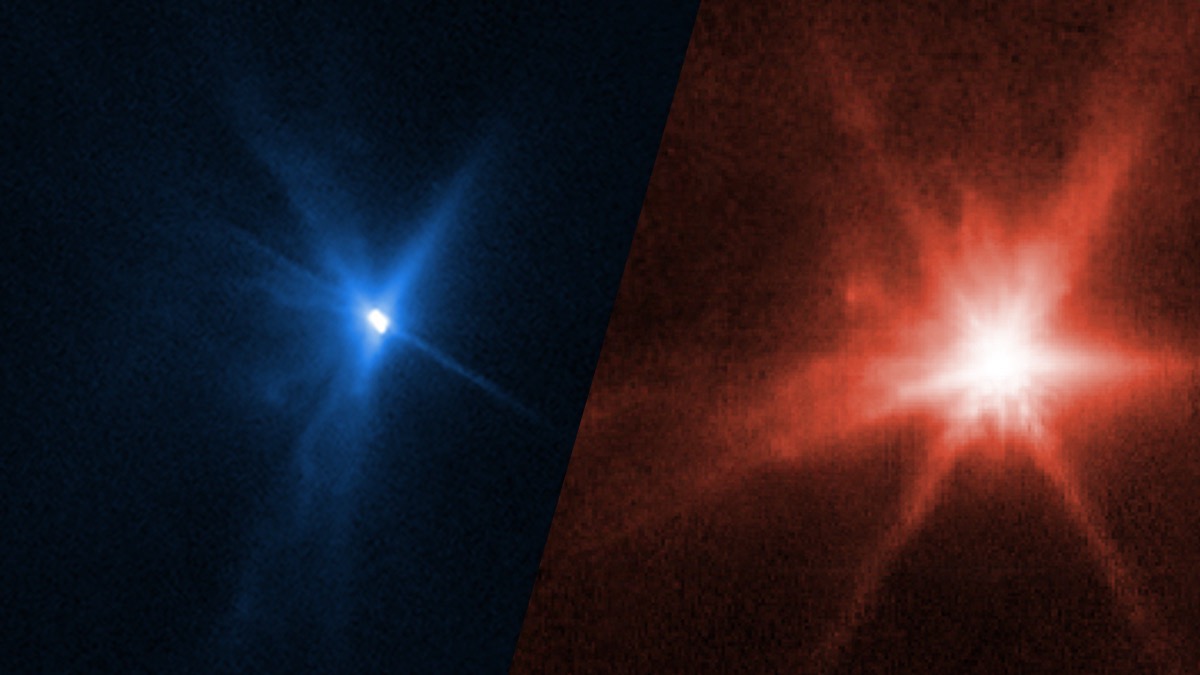 Impacto de DART contra asteroide fue captado por los telescopios James Webb y Hubble