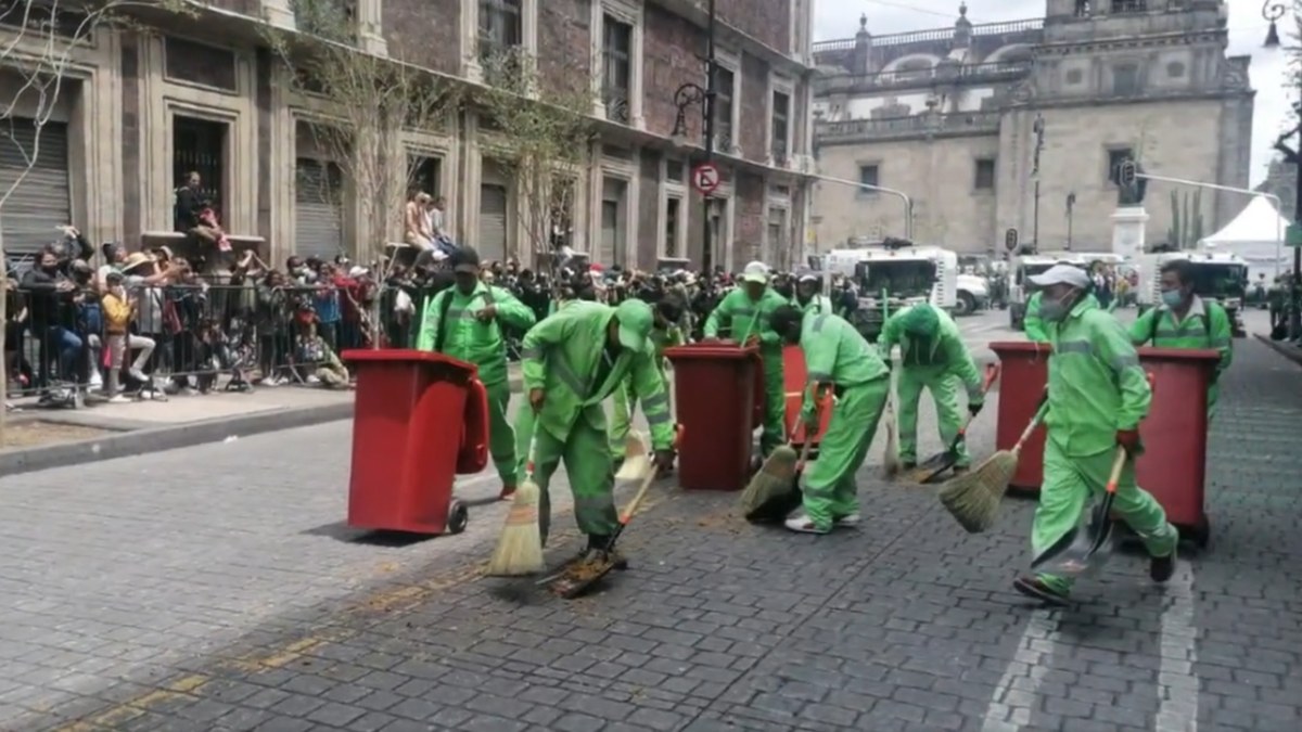 Grito y desfile dejan 123 toneladas de basura en el Centro Histórico de la CDMX