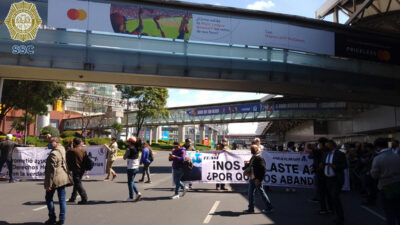 No pases por ahí: manifestantes cierran acceso a Terminal 1 del AICM; ve alternativas