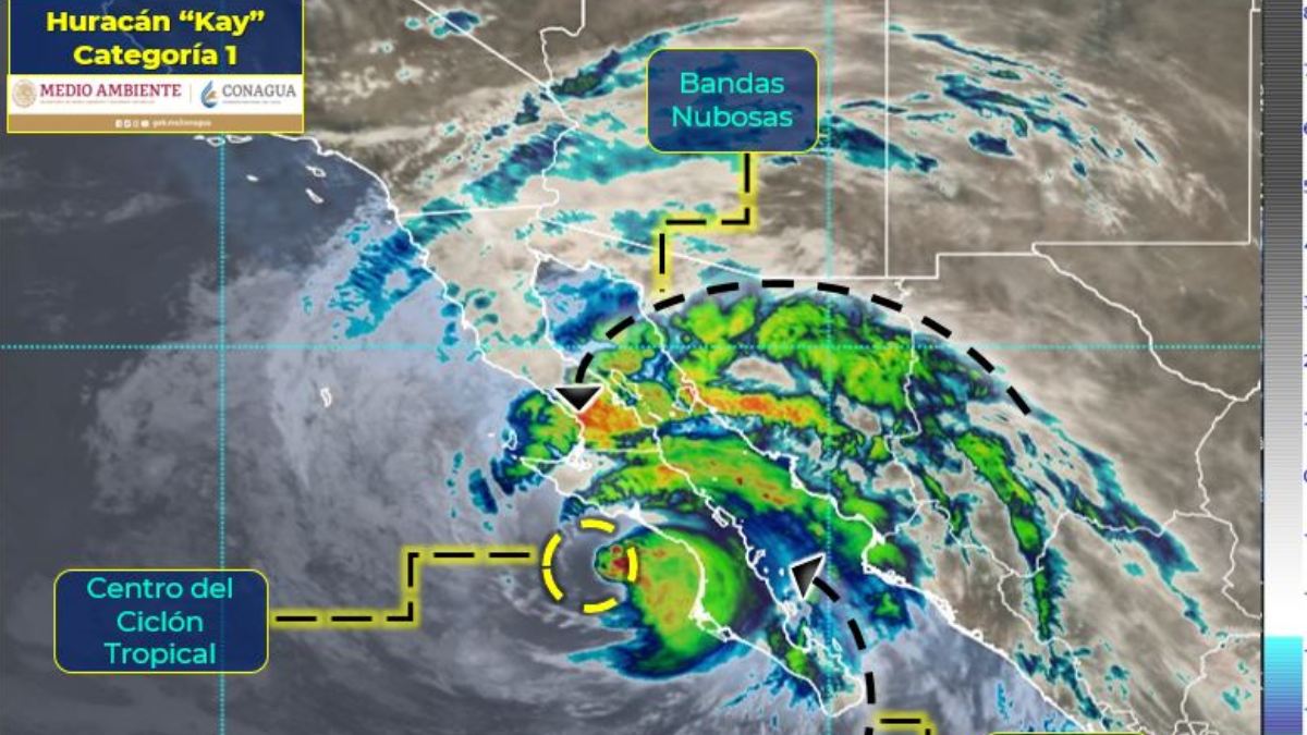 Atento: huracán Kay pega esta tarde; afectará estos estados
