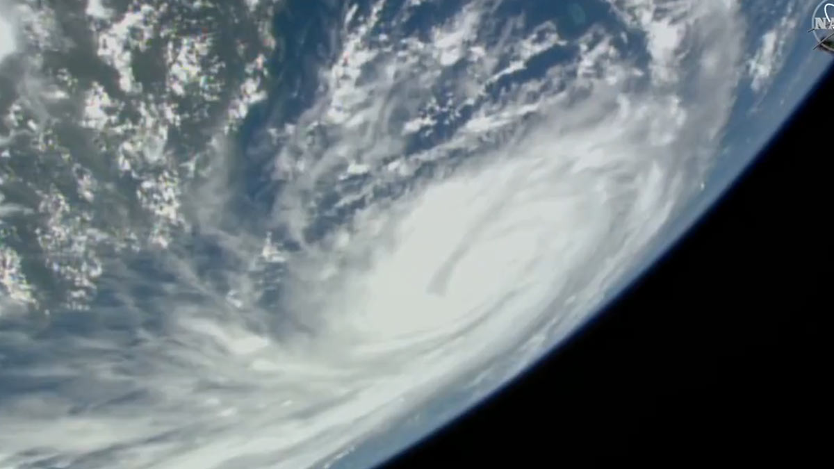Huracán Ian es captado desde el espacio por la Estación Espacial Internacional: VIDEO