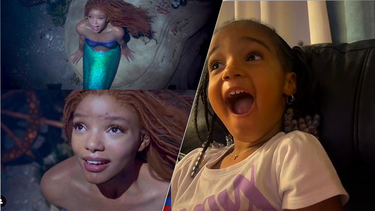 Las increíbles reacciones de niñas afroamericanas al ver a Halle Bailey como “La Sirenita”