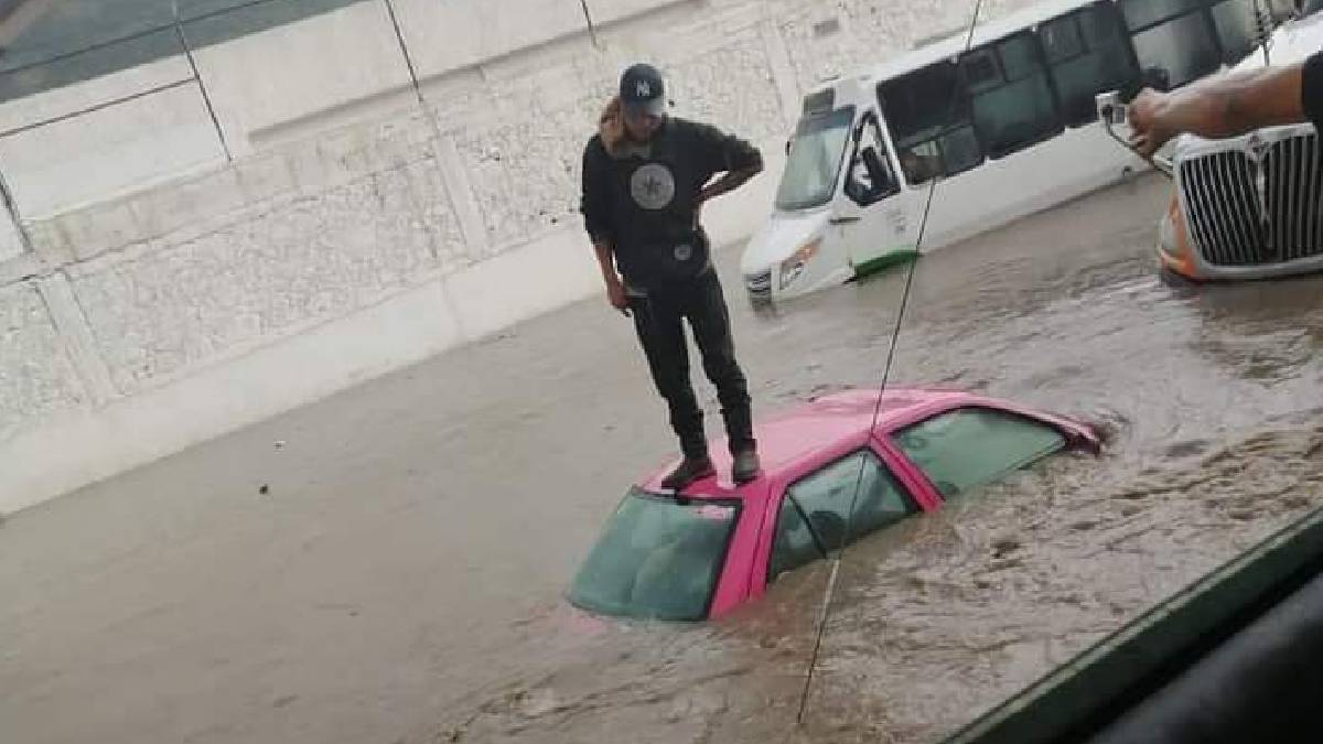 Impresionantes imágenes: lluvias inundan Ecatepec; reporta así una emergencia