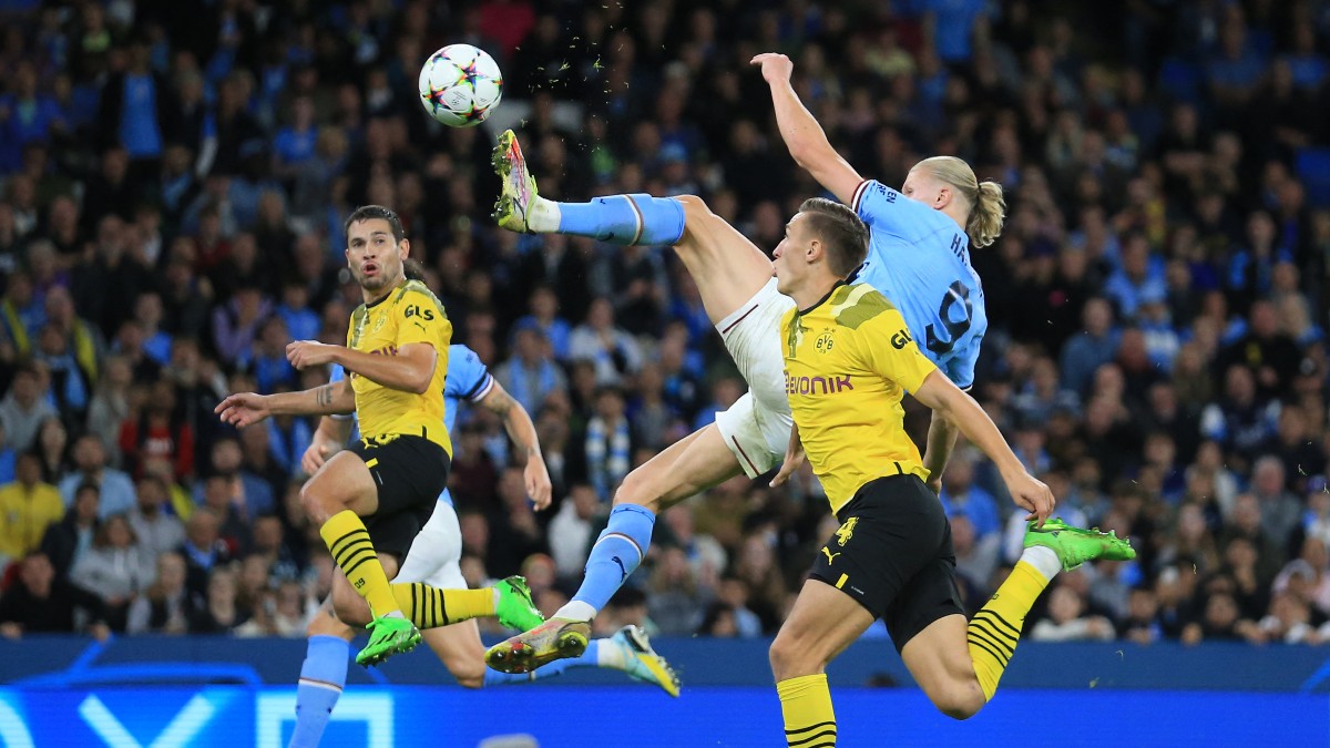 Espectacular voltereta del  Machester City al Dortmund con golazo de Haaland