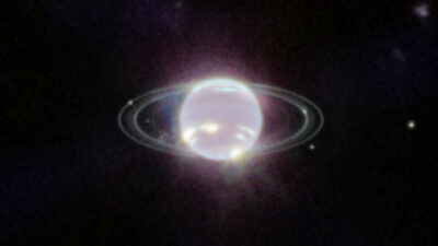 imagen de neptuno telescopio webb