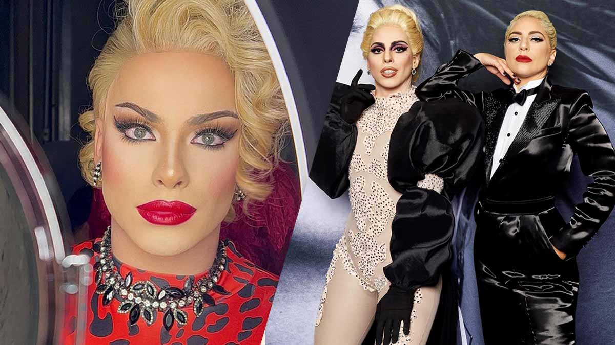 Confunden a Lady Gaga con la drag queen Penelopy Jean… ¡hasta el guardia se sorprendió!