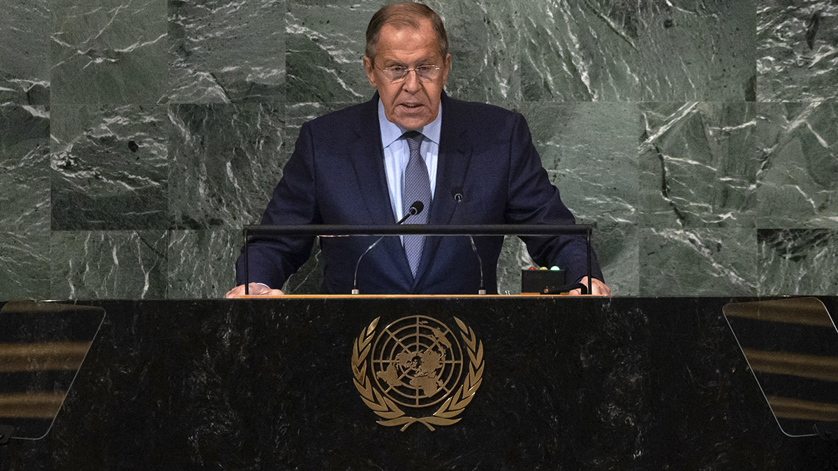 El jefe de la diplomacia rusa, Serguéi Lavrov, acusó en la Asamblea General de la ONU a Occidente de una "rusofobia sin precedentes".
