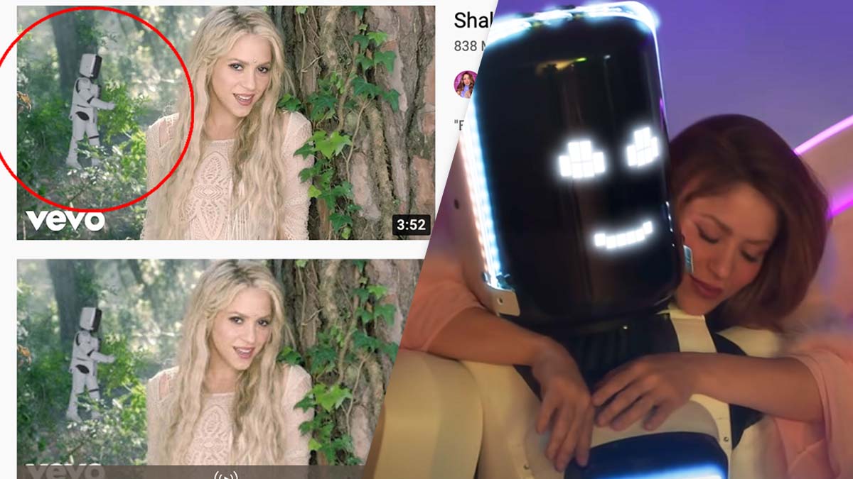 Shakira me enamoré piqué Te Felicito robot