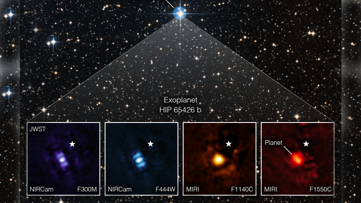 El telescopio Webb de la NASA toma su primera imagen de un exoplaneta