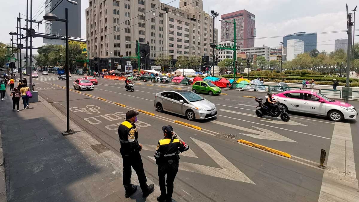 Reabren circulación en Eje Central y Avenida Juárez tras manifestación