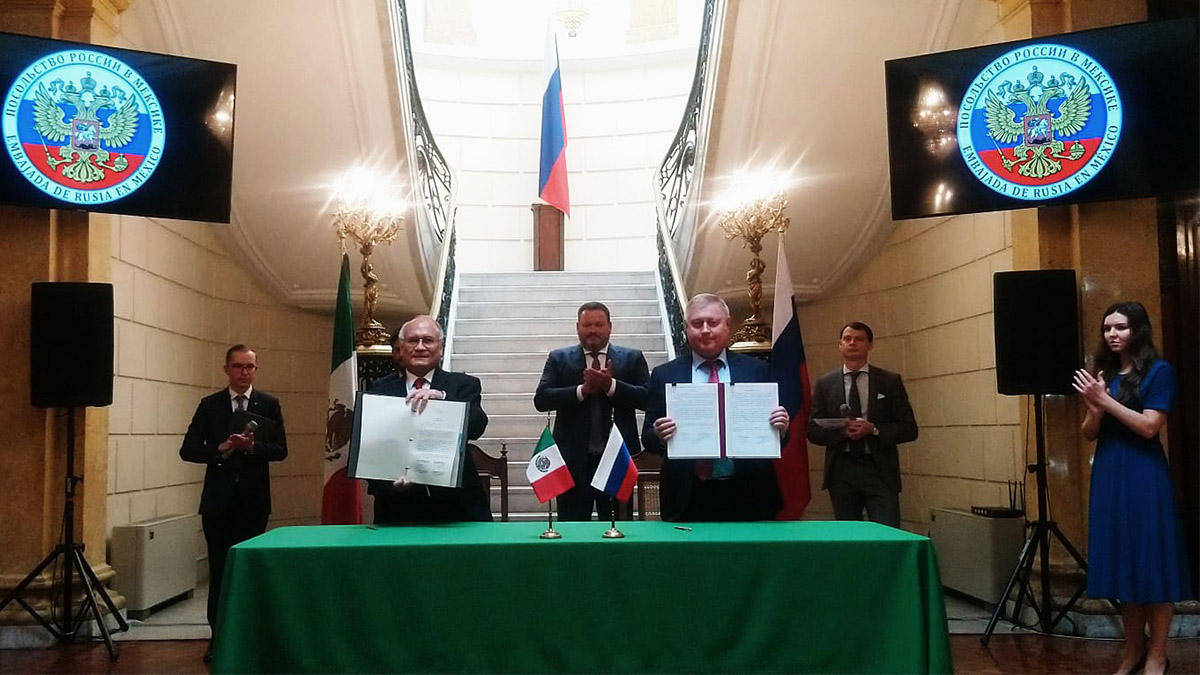 La Secretaría de Relaciones Exteriores dio a conocer el acuerdo entre México y Rusia para la cooperación espacial.