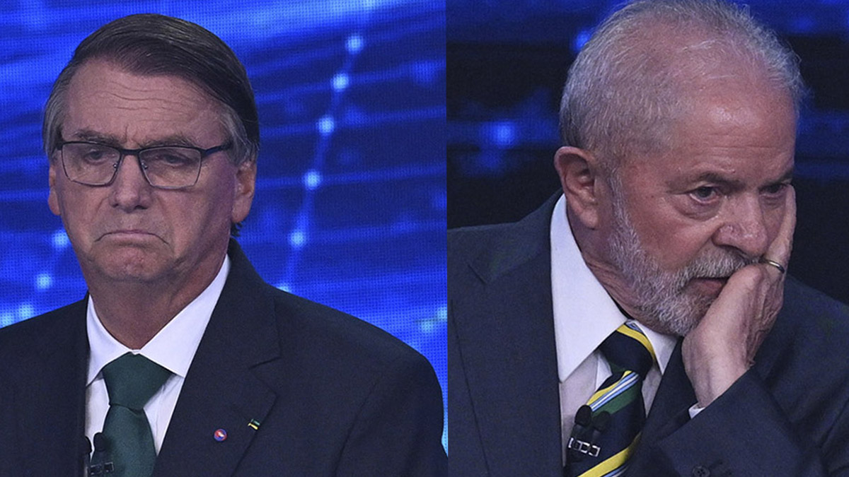 Jair Bolsonaro y Luiz Inácio Lula da Silva se enfrentan en el primer debate rumbo a la segunda vuelta presidencial en Brasil.