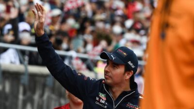 Felicitaciones al “Checo” Pérez tras podio en el GP de Japón 2022