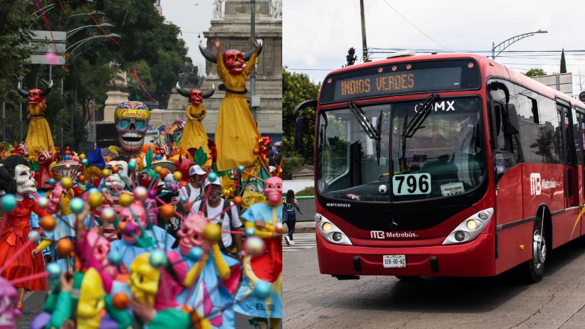 ¡Toma nota! Por el desfile de Día de Muertos, Metrobús modifica servicio en estas líneas; ve rutas y horarios